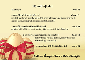 Húsvéti ételajánlat