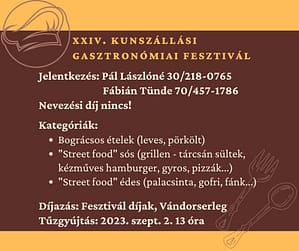 XXIV. kunszálási gasztronómiai fesztivál