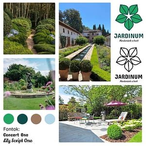 Moodboard kertészeti vállalkozásnak